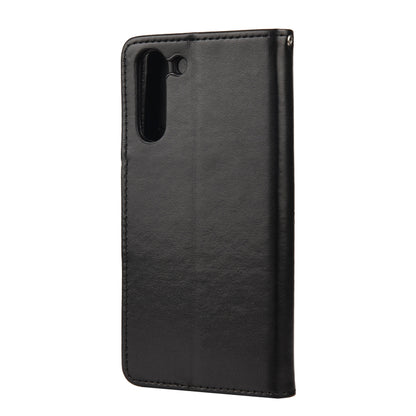 For Samsung Galaxy S21 FE Butterfly Flower Pattern Horizontal Flip Leather Case with Holder & Card Slots & Wallet(Black) by buy2fix