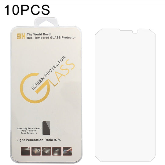 For Blackview Bl6000 Pro 5G 10 PCS 0.26mm 9H 2.5D Tempered Glass Film
