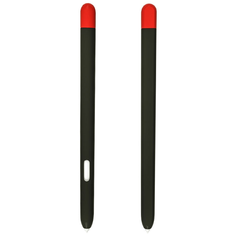 Liquid Silicone Stylus Pen Protective Case for Samsung Galaxy Tab S6 Lite P610 / P615(Black Red) - Pencil Accessories by buy2fix | Online Shopping UK | buy2fix