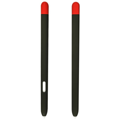 Liquid Silicone Stylus Pen Protective Case for Samsung Galaxy Tab S6 Lite P610 / P615(Black Red) - Pencil Accessories by buy2fix | Online Shopping UK | buy2fix