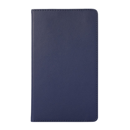 For Samsung Galaxy A7 Lite T220 360 Degree Rotation Litchi Texture Flip Leather Case with Holder(Blue) - Tab A7 Lite T220 / T225 by buy2fix | Online Shopping UK | buy2fix