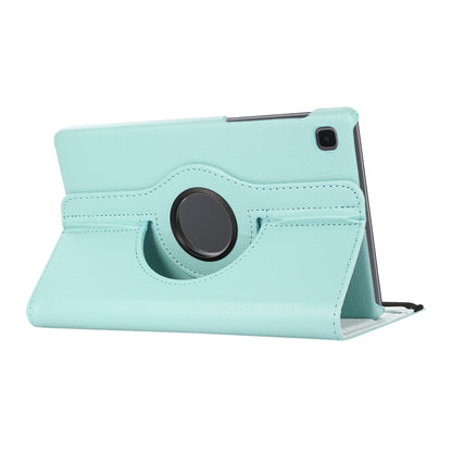 For Samsung Galaxy A7 Lite T220 360 Degree Rotation Litchi Texture Flip Leather Case with Holder(Sky Blue) - Tab A7 Lite T220 / T225 by buy2fix | Online Shopping UK | buy2fix