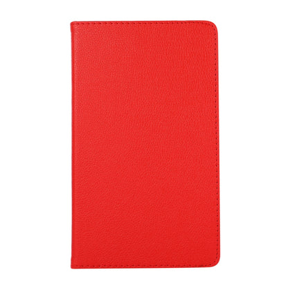 For Samsung Galaxy A7 Lite T220 360 Degree Rotation Litchi Texture Flip Leather Case with Holder(Red) - Tab A7 Lite T220 / T225 by buy2fix | Online Shopping UK | buy2fix