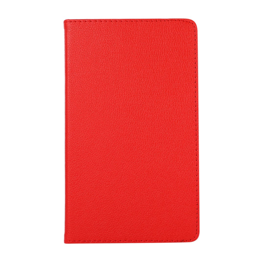 For Samsung Galaxy A7 Lite T220 360 Degree Rotation Litchi Texture Flip Leather Case with Holder(Red) - Tab A7 Lite T220 / T225 by buy2fix | Online Shopping UK | buy2fix