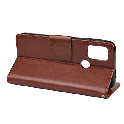 For Motorola Moto G30 Butterfly Flower Pattern Horizontal Flip Leather Case with Holder & Card Slots & Wallet(Brown) - Motorola Cases by buy2fix | Online Shopping UK | buy2fix