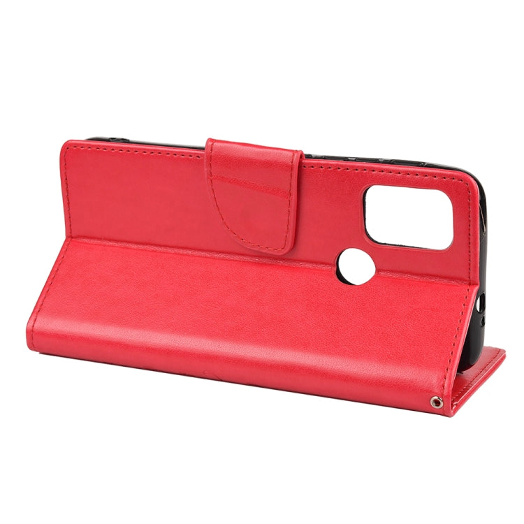 For Motorola Moto G30 Butterfly Flower Pattern Horizontal Flip Leather Case with Holder & Card Slots & Wallet(Red) - Motorola Cases by buy2fix | Online Shopping UK | buy2fix