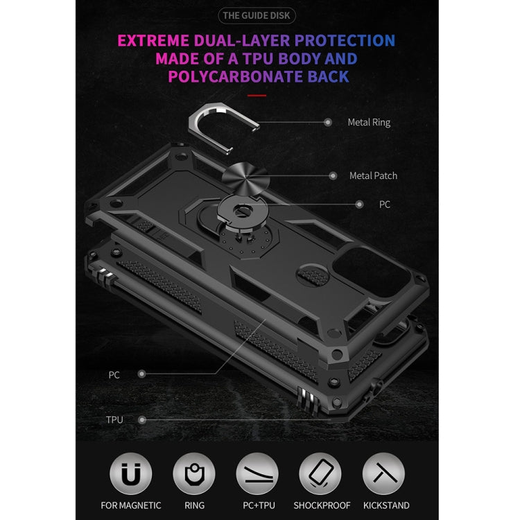 For Motorola Moto G10 / G30 Shockproof TPU + PC Protective Case with 360 Degree Rotating Holder(Black) - Motorola Cases by buy2fix | Online Shopping UK | buy2fix