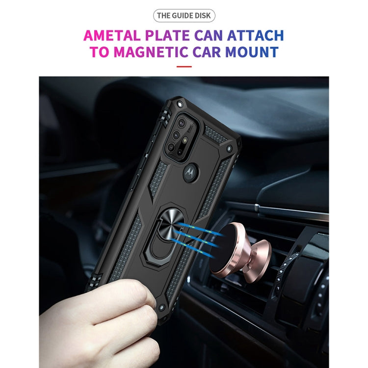 For Motorola Moto G10 / G30 Shockproof TPU + PC Protective Case with 360 Degree Rotating Holder(Black) - Motorola Cases by buy2fix | Online Shopping UK | buy2fix