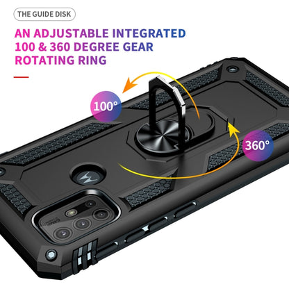 For Motorola Moto G10 / G30 Shockproof TPU + PC Protective Case with 360 Degree Rotating Holder(Black) - Motorola Cases by buy2fix | Online Shopping UK | buy2fix