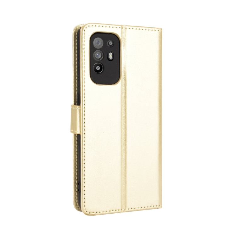 For OPPO A94 5G / Reno5 Z 5G / F19 Pro+ 5G Crazy Horse Texture Horizontal Flip Leather Case with Holder & Card Slots & Lanyard(Gold) by buy2fix