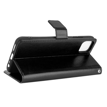 For Samsung Galaxy A22 5G Crazy Horse Texture Horizontal Flip Leather Case with Holder & Card Slots & Lanyard(Black) by buy2fix