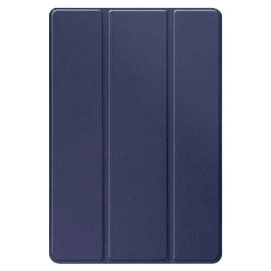 For Amazon Fire HD 10 (2021) Custer Texture Horizontal Flip Leather Case with Three-folding Holder & Sleep / Wake-up Function(Dark Blue) - Amazon by buy2fix | Online Shopping UK | buy2fix
