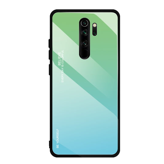 For Xiaomi Redmi Note 8 Pro Gradient Color Glass Case(Green) - Xiaomi Cases by buy2fix | Online Shopping UK | buy2fix