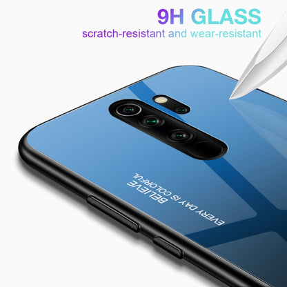 For Xiaomi Redmi Note 8 Pro Gradient Color Glass Case(Green) - Xiaomi Cases by buy2fix | Online Shopping UK | buy2fix
