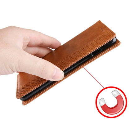 For Xiaomi Redmi Note 10 5G Magnetic Buckle Retro Crazy Horse Texture Horizontal Flip Leather Case with Holder & Card Slots & Photo Frame(Brown) - Xiaomi Cases by buy2fix | Online Shopping UK | buy2fix