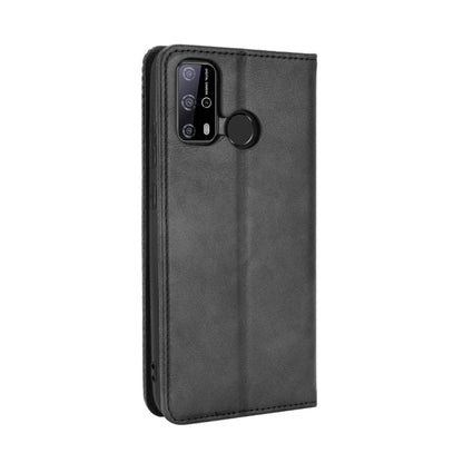 For Oukitel C23 Pro Magnetic Buckle Retro Crazy Horse Texture Horizontal Flip Leather Case with Holder & Card Slots & Photo Frame(Black) - More Brand by buy2fix | Online Shopping UK | buy2fix