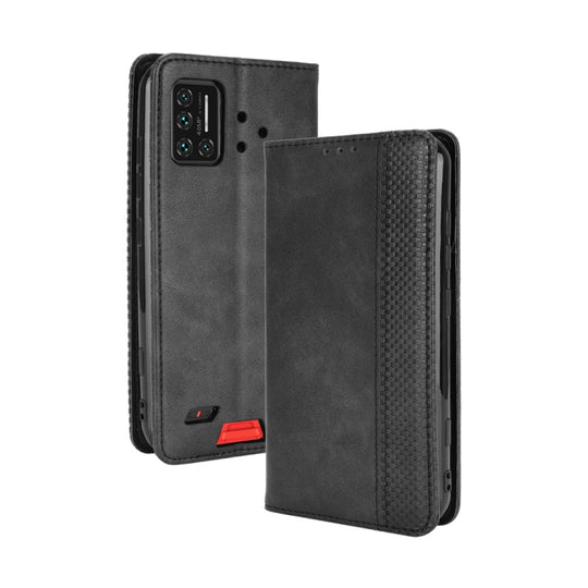 For UMIDIGI Bison GT Magnetic Buckle Retro Crazy Horse Texture Horizontal Flip Leather Case with Holder & Card Slots & Photo Frame(Black)