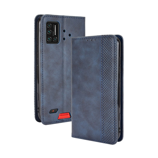 For UMIDIGI Bison GT Magnetic Buckle Retro Crazy Horse Texture Horizontal Flip Leather Case with Holder & Card Slots & Photo Frame(Blue)