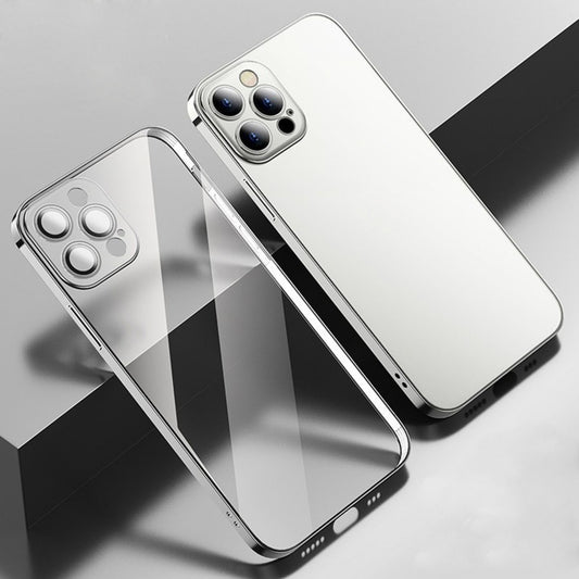 For iPhone 11 Pro Anti-fingerprint Frosted Electroplating Protective Case with Camera Film (Silver) - iPhone 11 Pro Cases by buy2fix | Online Shopping UK | buy2fix