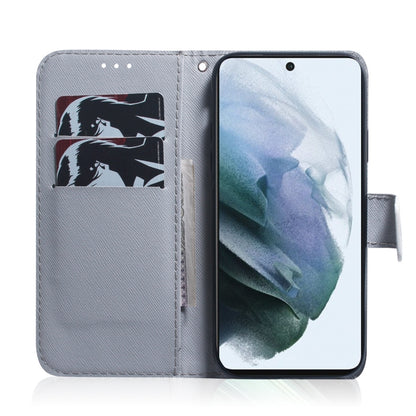 For Samsung Galaxy S21 FE Coloured Drawing Horizontal Flip Leather Case, with Holder & Card Slots & Wallet(Pug) by buy2fix