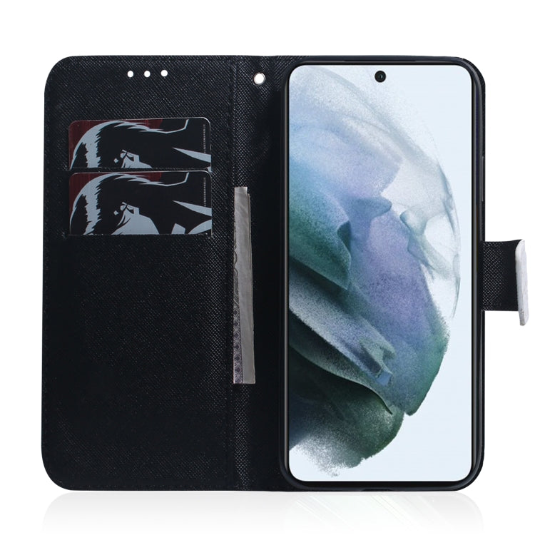 For Samsung Galaxy S21 FE Coloured Drawing Horizontal Flip Leather Case, with Holder & Card Slots & Wallet(Panda) by buy2fix