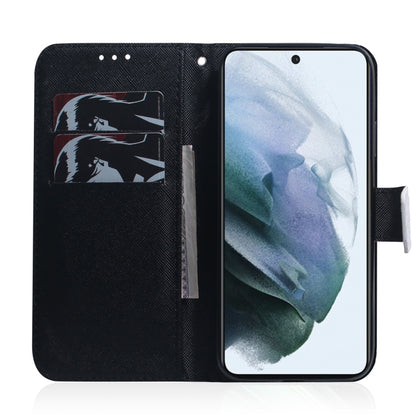 For Samsung Galaxy S21 FE Coloured Drawing Horizontal Flip Leather Case, with Holder & Card Slots & Wallet(Panda) by buy2fix
