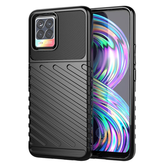For OPPO Realme 8 / 8 Pro Thunderbolt Shockproof TPU Protective Soft Case(Black) - Realme Cases by buy2fix | Online Shopping UK | buy2fix