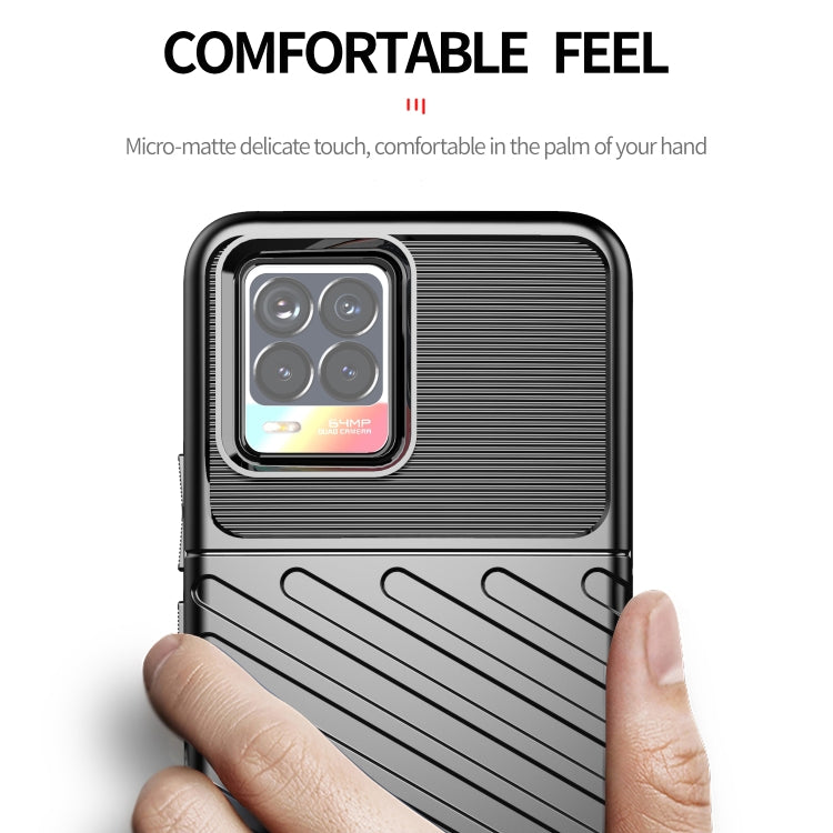 For OPPO Realme 8 / 8 Pro Thunderbolt Shockproof TPU Protective Soft Case(Black) - Realme Cases by buy2fix | Online Shopping UK | buy2fix