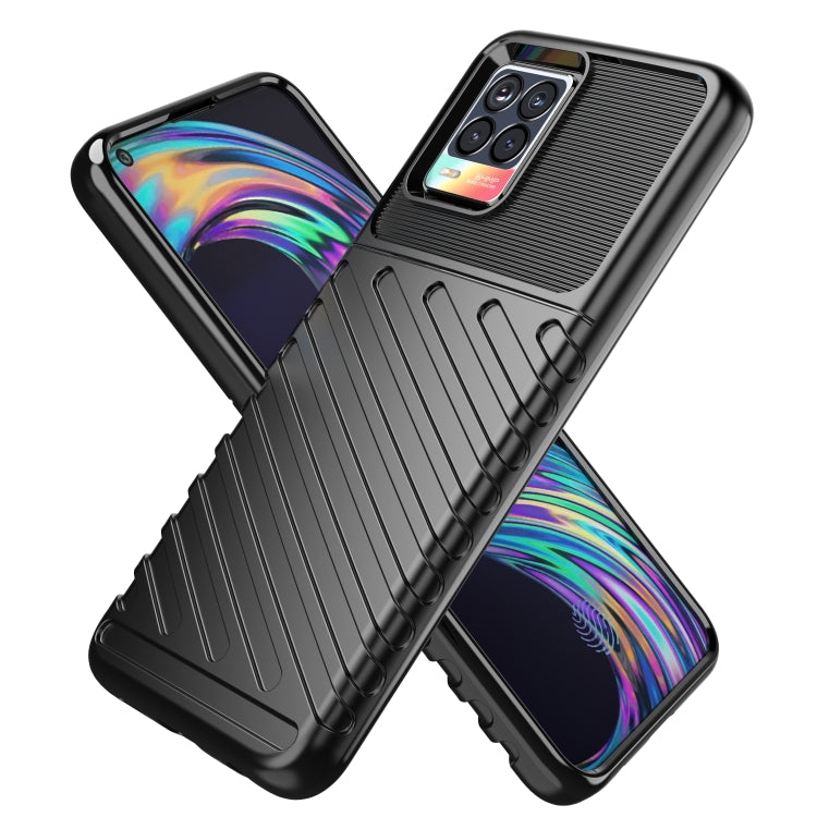 For OPPO Realme 8 / 8 Pro Thunderbolt Shockproof TPU Protective Soft Case(Black) - Realme Cases by buy2fix | Online Shopping UK | buy2fix