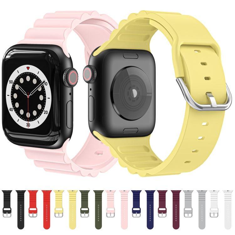 Business B Style Silicone Watch Band For Apple Watch Series 7 45mm / 6 & SE & 5 & 4 44mm / 3 & 2 & 1 42mm(Royal Blue) - Watch Bands by buy2fix | Online Shopping UK | buy2fix