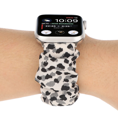 Butterfly Pattern Hair Ring Cloth Watch Band For Apple Watch Ultra 49mm&Watch Ultra 2 49mm / Series 9&8&7 45mm / SE 3&SE 2&6&SE&5&4 44mm / 3&2&1 42mm(C) - Watch Bands by buy2fix | Online Shopping UK | buy2fix