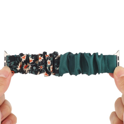 Butterfly Pattern Hair Ring Cloth Watch Band For Apple Watch Ultra 49mm&Watch Ultra 2 49mm / Series 9&8&7 45mm / SE 3&SE 2&6&SE&5&4 44mm / 3&2&1 42mm(I) by buy2fix