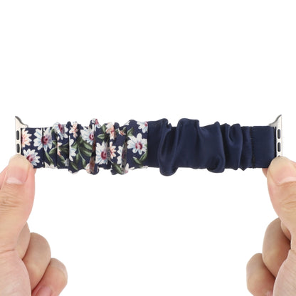 Butterfly Pattern Hair Ring Cloth Watch Band For Apple Watch Ultra 49mm&Watch Ultra 2 49mm / Series 9&8&7 45mm / SE 3&SE 2&6&SE&5&4 44mm / 3&2&1 42mm(M) by buy2fix