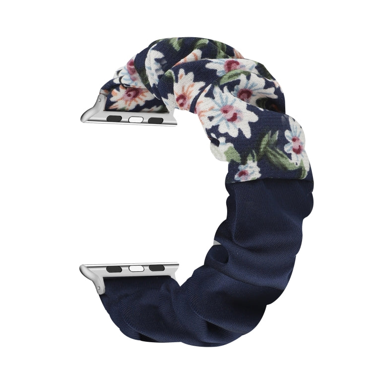 Butterfly Pattern Hair Ring Cloth Watch Band For Apple Watch Series 9&8&7 41mm / SE 3&SE 2&6&SE&5&4 40mm / 3&2&1 38mm(M) by buy2fix