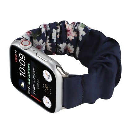 Butterfly Pattern Hair Ring Cloth Watch Band For Apple Watch Series 9&8&7 41mm / SE 3&SE 2&6&SE&5&4 40mm / 3&2&1 38mm(M) by buy2fix