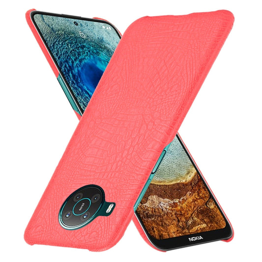 For Nokia X10 / X20 Shockproof Crocodile Texture PC + PU Case(Red) by buy2fix