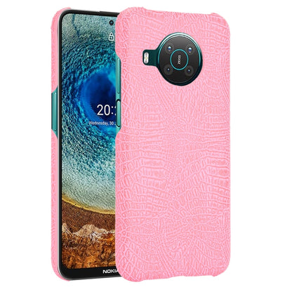 For Nokia X10 / X20 Shockproof Crocodile Texture PC + PU Case(Pink) by buy2fix
