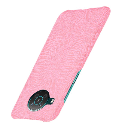 For Nokia X10 / X20 Shockproof Crocodile Texture PC + PU Case(Pink) by buy2fix
