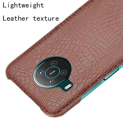 For Nokia X10 / X20 Shockproof Crocodile Texture PC + PU Case(Brown) by buy2fix