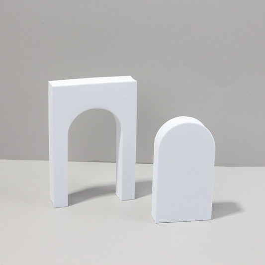 Cuboid Door Combo Kits Geometric Cube Solid Color Photography Photo Background Table Shooting Foam Props(White) - Geometric Props by buy2fix | Online Shopping UK | buy2fix