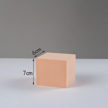 7 x 7 x 6cm Cuboid Geometric Cube Solid Color Photography Photo Background Table Shooting Foam Props(Flesh Color) - Geometric Props by buy2fix | Online Shopping UK | buy2fix