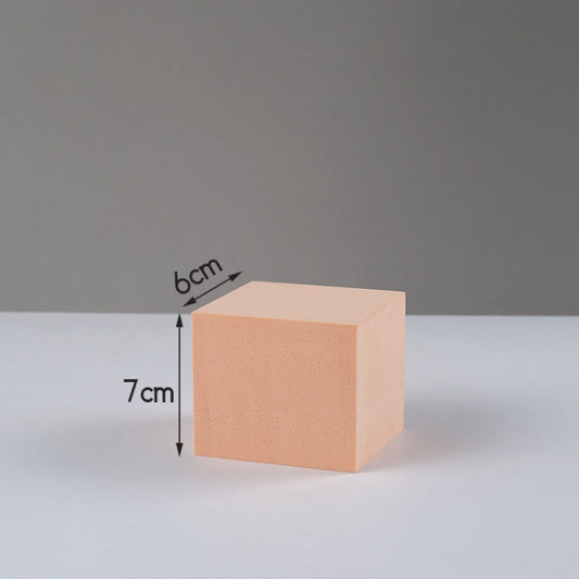 7 x 7 x 6cm Cuboid Geometric Cube Solid Color Photography Photo Background Table Shooting Foam Props(Flesh Color) - Geometric Props by buy2fix | Online Shopping UK | buy2fix