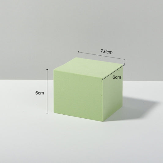 7 x 7 x 6cm Cuboid Geometric Cube Solid Color Photography Photo Background Table Shooting Foam Props (Green) - Geometric Props by buy2fix | Online Shopping UK | buy2fix