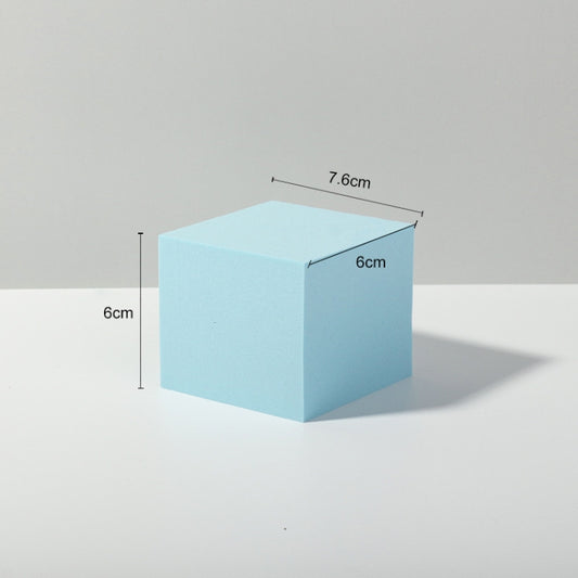 7 x 7 x 6cm Cuboid Geometric Cube Solid Color Photography Photo Background Table Shooting Foam Props (Light Blue) - Geometric Props by buy2fix | Online Shopping UK | buy2fix
