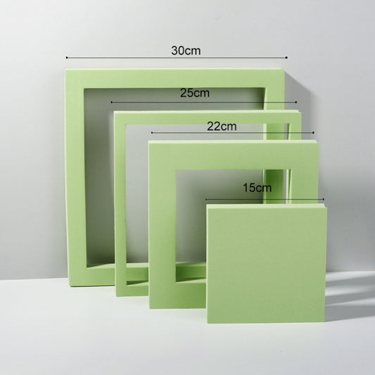Cube Embedded Combo Kits Geometric Cube Solid Color Photography Photo Background Table Shooting Foam Props (Green) - Geometric Props by buy2fix | Online Shopping UK | buy2fix