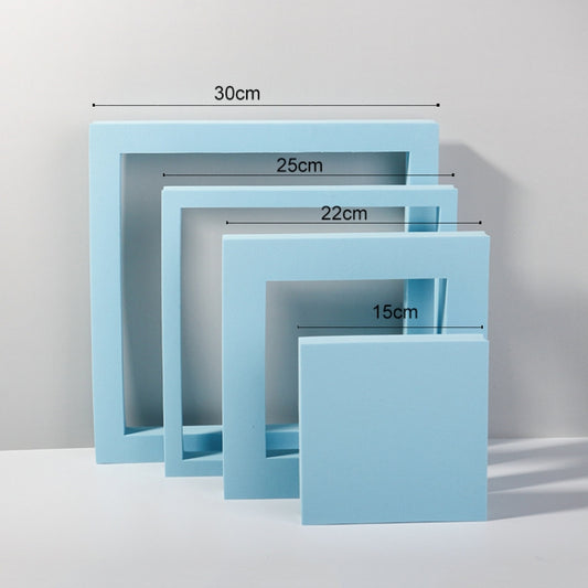 Cube Embedded Combo Kits Geometric Cube Solid Color Photography Photo Background Table Shooting Foam Props (Light Blue) - Geometric Props by buy2fix | Online Shopping UK | buy2fix