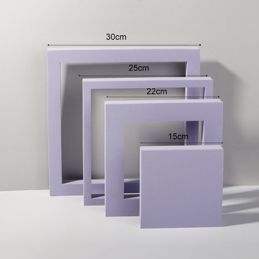 Cube Embedded Combo Kits Geometric Cube Solid Color Photography Photo Background Table Shooting Foam Props (Purple) - Geometric Props by buy2fix | Online Shopping UK | buy2fix
