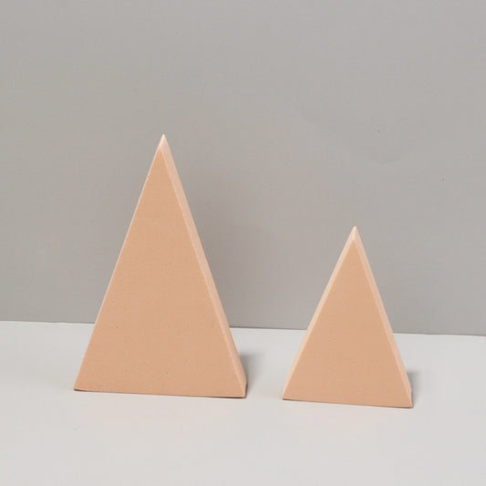 2 x Triangles Combo Kits Geometric Cube Solid Color Photography Photo Background Table Shooting Foam Props(Flesh Color) - Geometric Props by buy2fix | Online Shopping UK | buy2fix