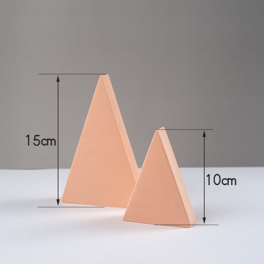 2 x Triangles Combo Kits Geometric Cube Solid Color Photography Photo Background Table Shooting Foam Props(Flesh Color) - Geometric Props by buy2fix | Online Shopping UK | buy2fix