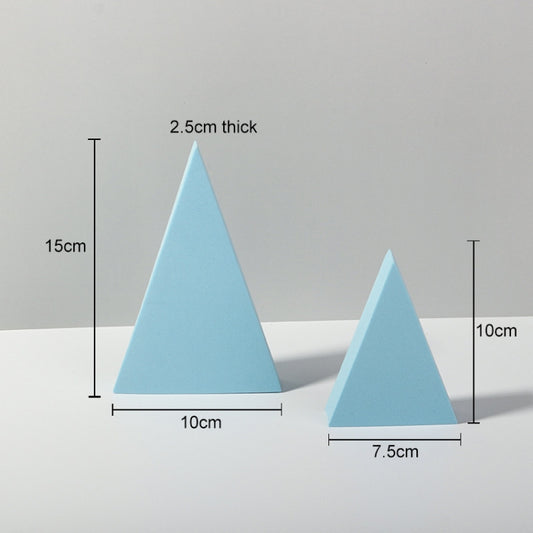 2 x Triangles Combo Kits Geometric Cube Solid Color Photography Photo Background Table Shooting Foam Props (Light Blue) - Geometric Props by buy2fix | Online Shopping UK | buy2fix